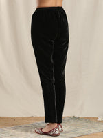 Thumbnail for trueBrowns Black Velvet Pant - Distacart