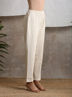 Thumbnail for trueBrowns Beige Pure Cotton Pant - Distacart