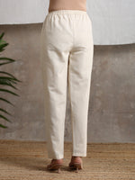 Thumbnail for trueBrowns Beige Pure Cotton Pant - Distacart