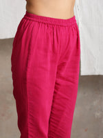 Thumbnail for trueBrowns Pink Crinkled Pant - Distacart