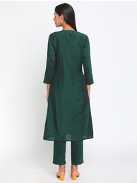 Thumbnail for trueBrowns Green Silk Angrakha Set - Distacart
