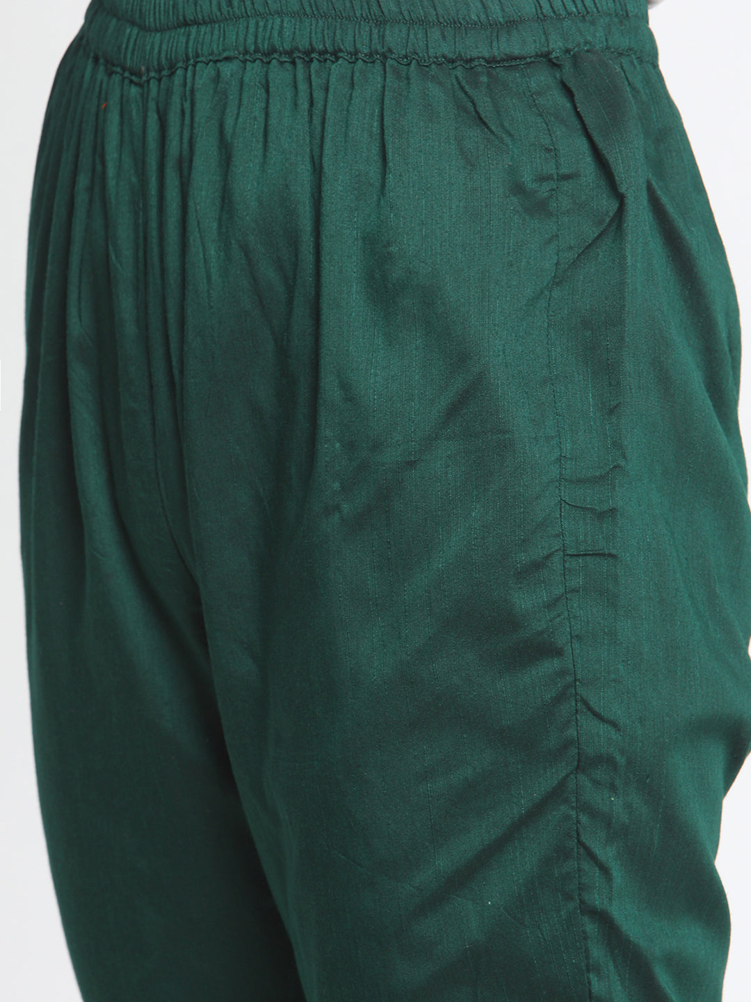 trueBrowns Green Silk Angrakha Set | Relove