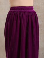 Thumbnail for trueBrowns Wine Velvet High Waist Pant - Distacart
