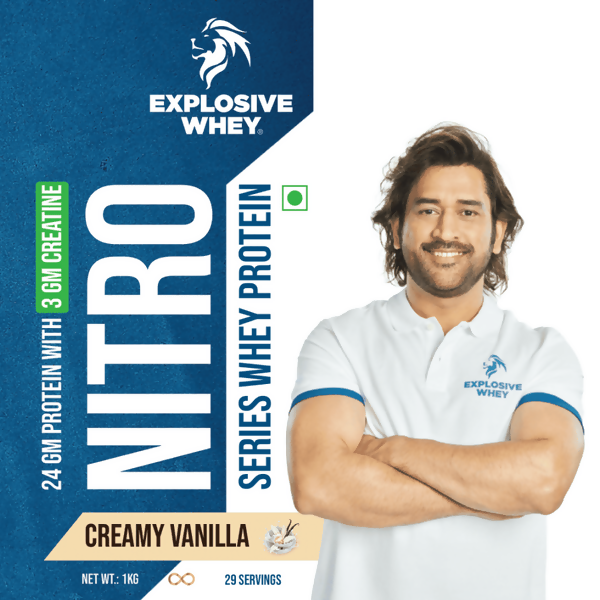 Explosive Whey Nitro Series Whey (24gm Protein with 3gm Creatine)