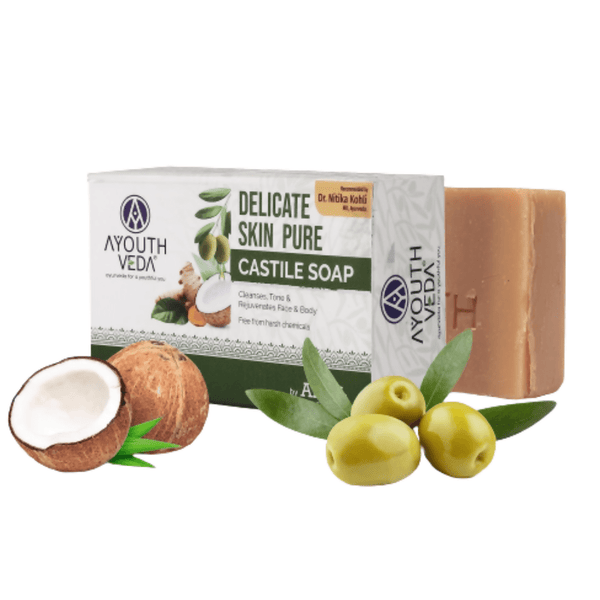 Ayouthveda Delicate Skin Pure Castile Soap - Distacart