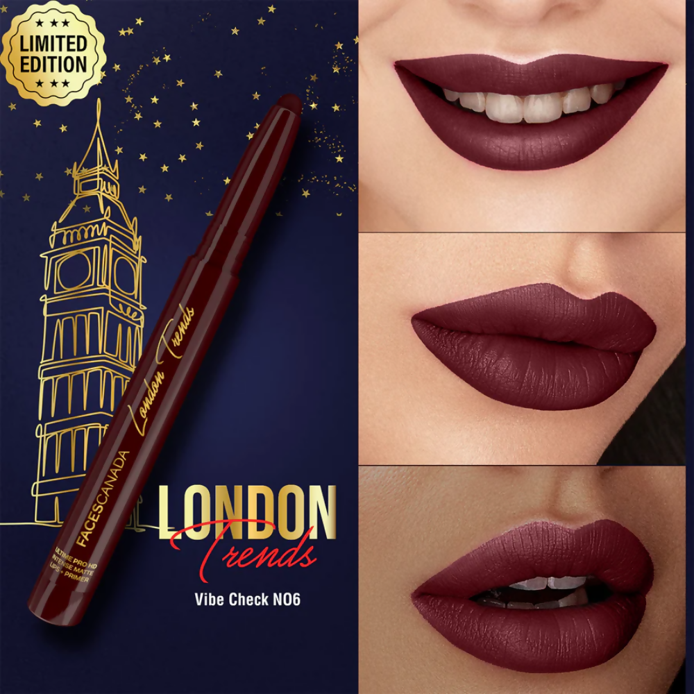 Faces Canada Ultime Pro HD Intense Matte Lips + Primer - Vibe Check N06 - Distacart