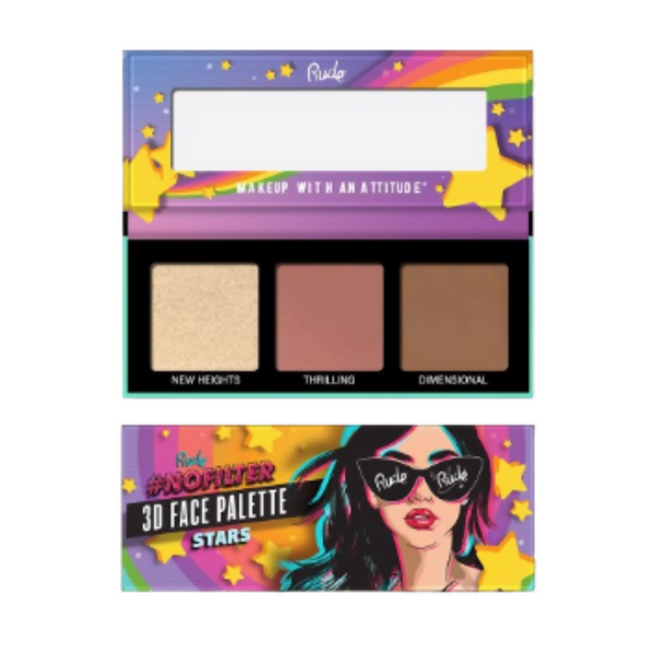 Rude Cosmetics Nofilter 3d Face Palette - Stars