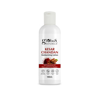 Globus Naturals Kesar Chandan Moisturizing Body Lotion For Silky Soft, Smooth, Radiant Skin, All Skin Types