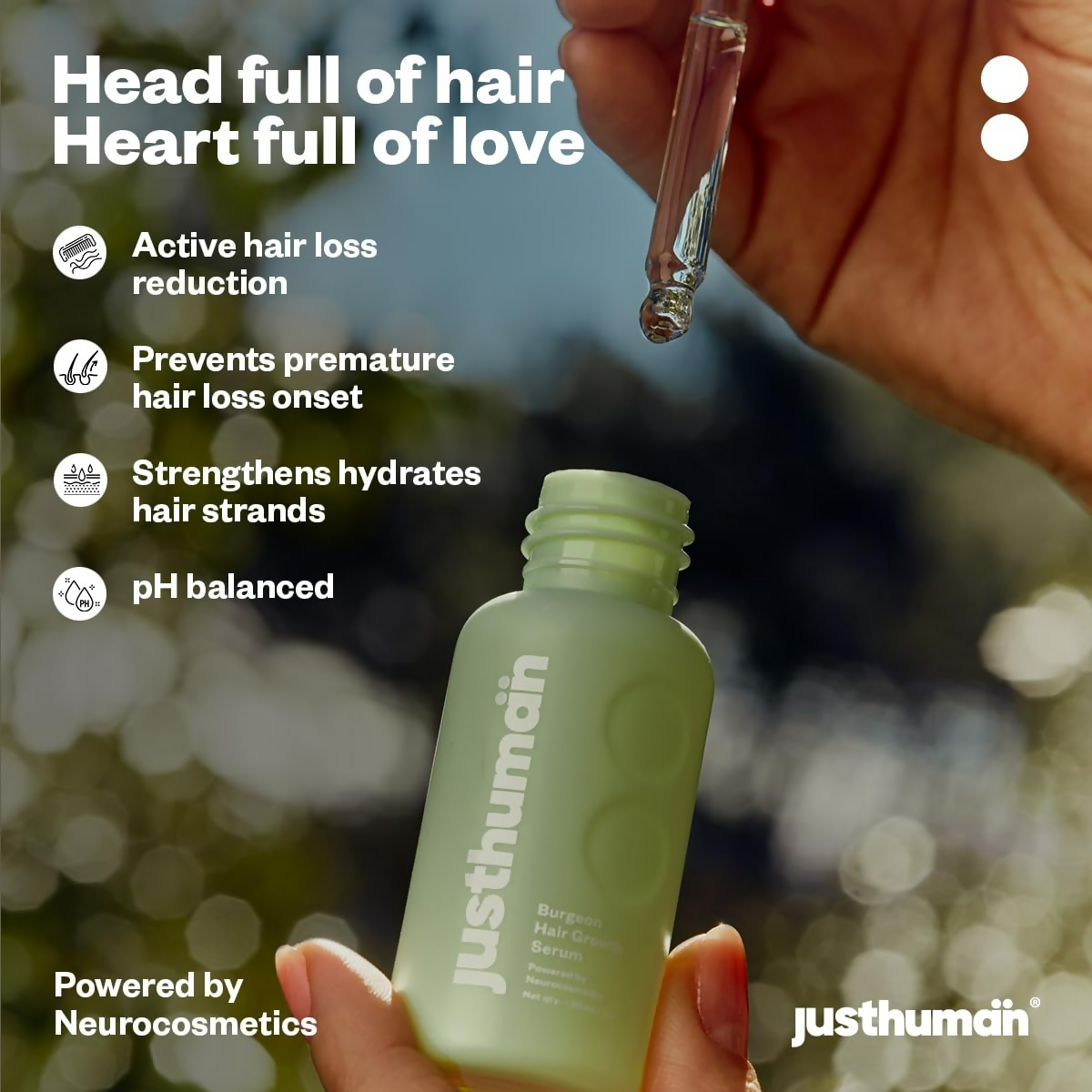 JustHuman Hair Serum For Hair Growth - Distacart