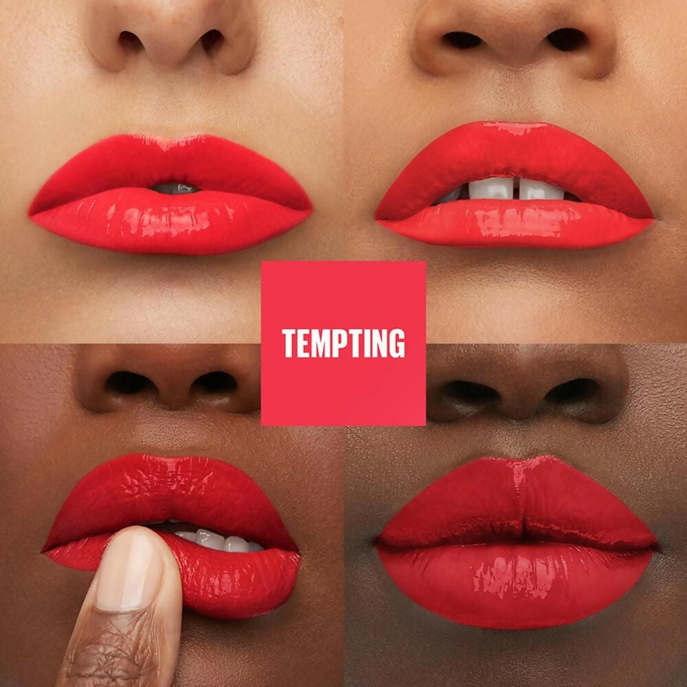 Maybelline New York Super Stay Vinyl Ink Liquid Lipstick, Instant Shine Lasts Up To 16H - Tempting - Distacart