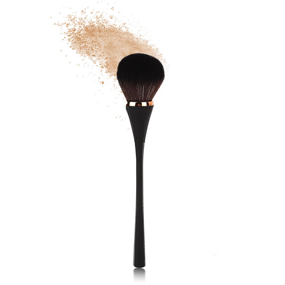 Gleva Multipurpose Professional Powder & Blush Cheek Brush - Black Loose Powder Brush - Distacart