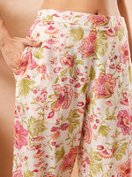 Thumbnail for Janasya Peach Straight Cotton Co-Ords - Dista