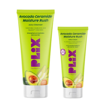 PLIX The Plant Fix Avocado Ceramide Moisture Rush - Cleanser & Cream - Distacart