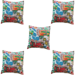 Thumbnail for The Decor Nook Off White Base With Kimono Girls Print Cushion Cover - Distacart