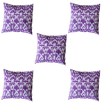 Thumbnail for The Decor Nook Purple Base With White Print Cushion Cover - Distacart