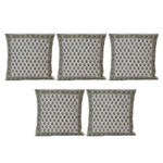 Thumbnail for The Decor Nook Green Booti Print Cushion Cover - Distacart
