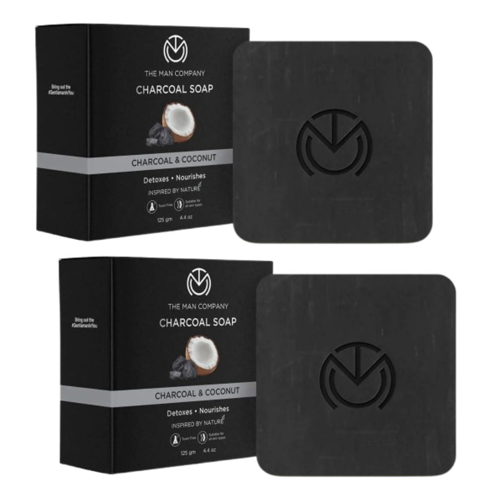 The Man Company Charcoal Soap Bar - Charcoal & Coconut - Distacart