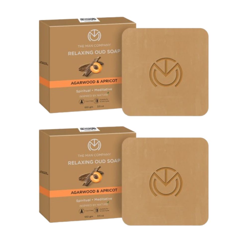 The Man Company Relaxing Oud Soap - Agarwood & Apricot - Distacart