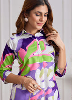Thumbnail for Prazu Fashion Multi Color Printed Cotton Reyon Festival Wear Co-Ord Set - Distacart