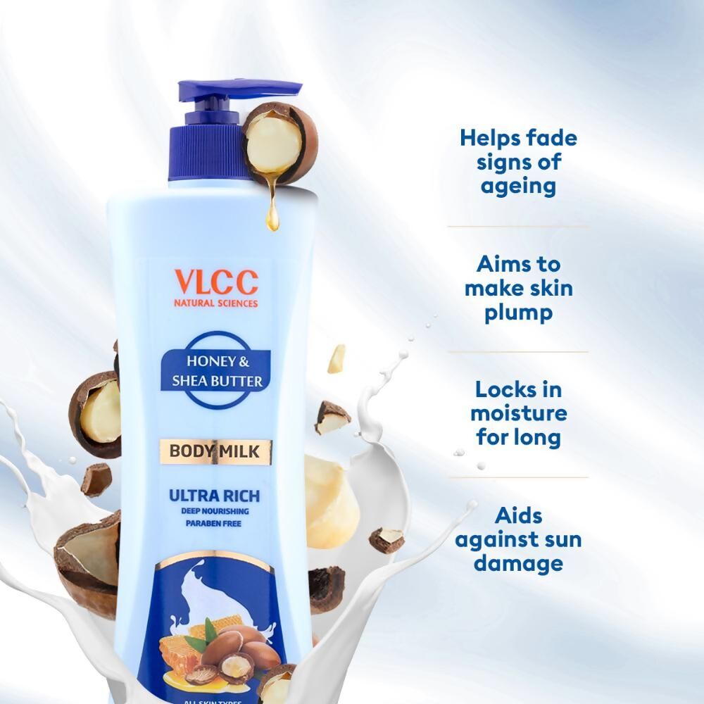 VLCC Honey And Shea Butter Body Milk Lotion - Distacart