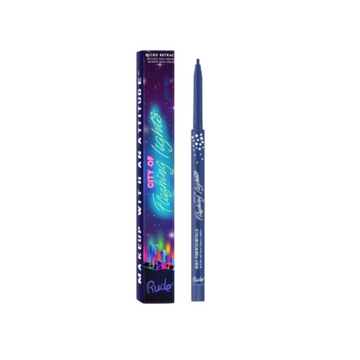 Rude Cosmetics City Of Flashing Lights Micro Retractable Liner - Wavy Navy - Distacart