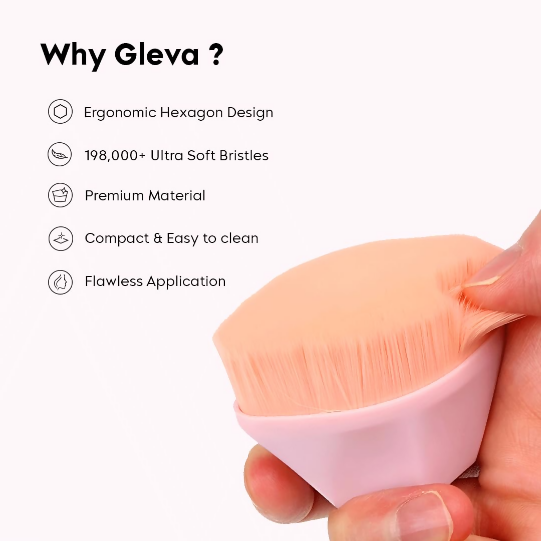 Gleva Foundation Makeup Brush Pink - Distacart