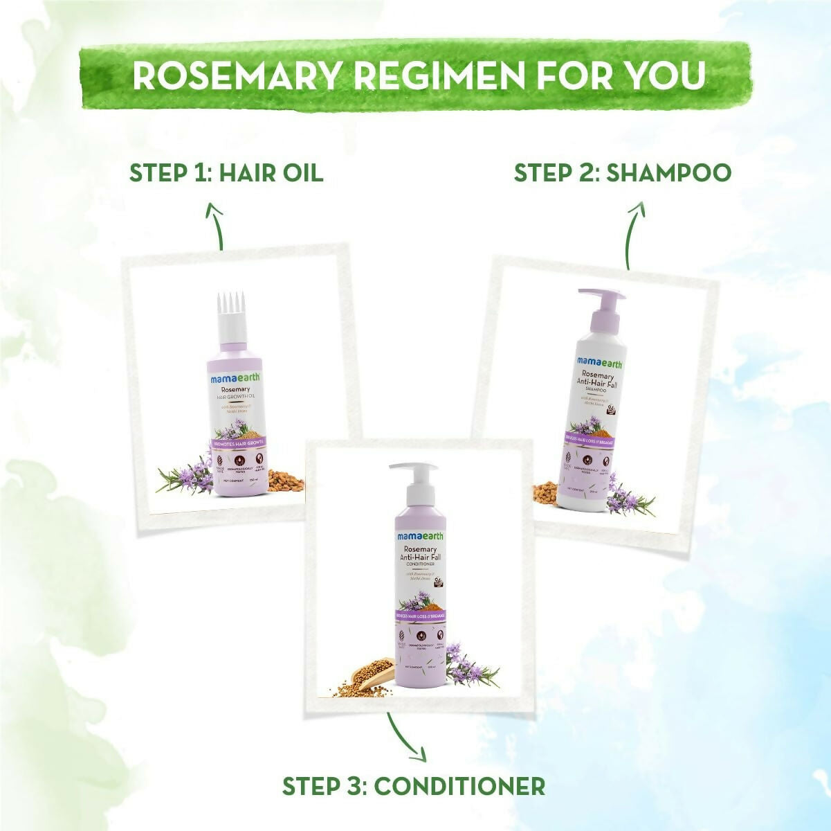 Mamaearth Rosemary Hair Care Kit - Distacart