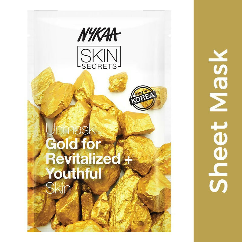 Nykaa Skin Secrets Exotic Indulgence Gold Sheet Mask For Revitalized & Youthful Skin - Distacart