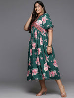 Thumbnail for Ahalyaa Women's Traditional wear Ethnic Dress - Green - Distacart
