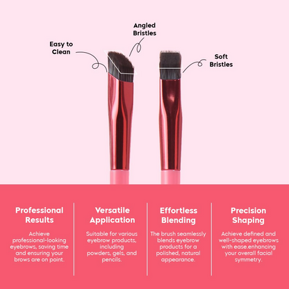 Gleva Multi-Function Eyebrow Brush - Pink - Distacart
