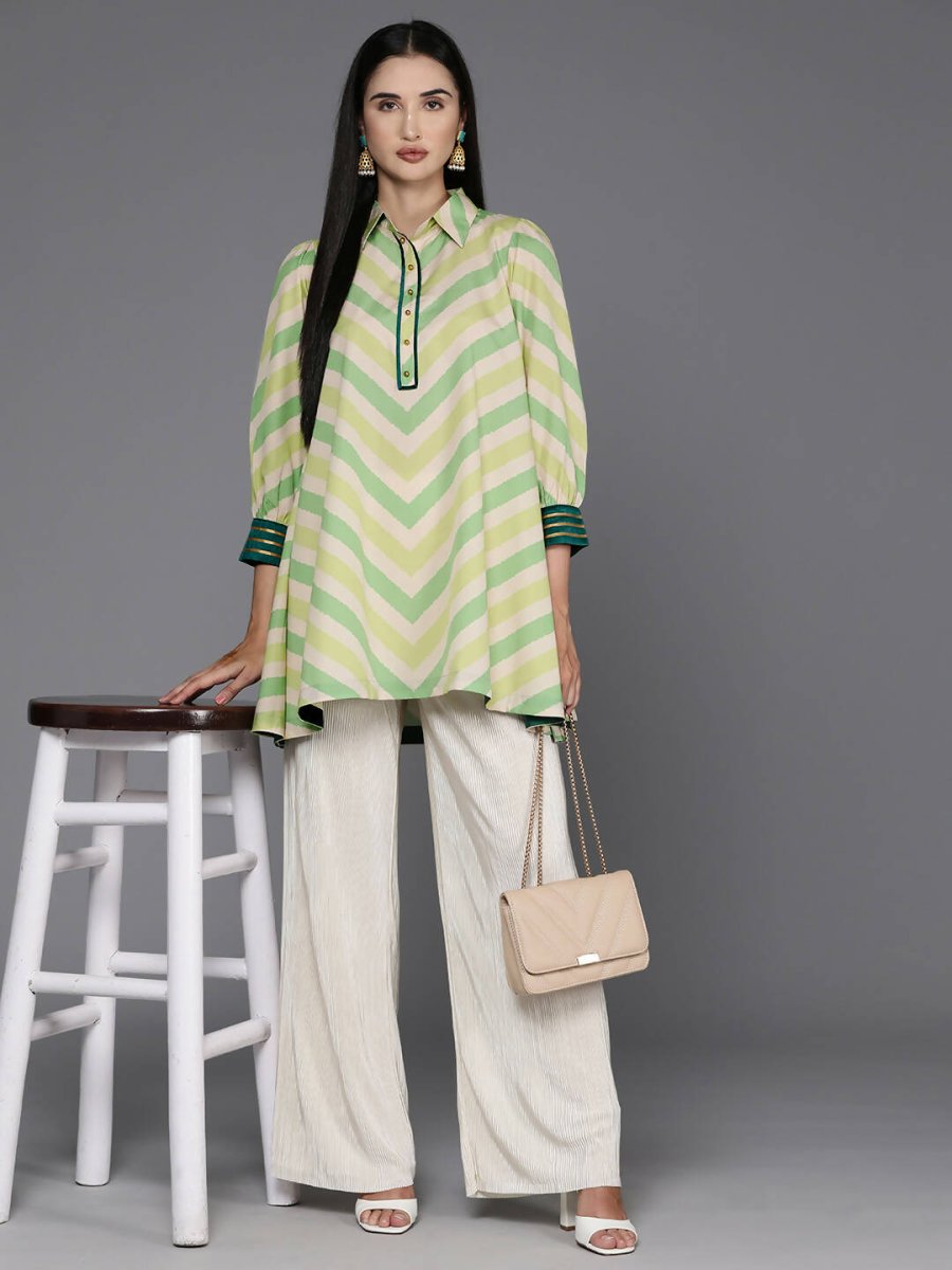 Ahalyaa Women's Traditional wear Tunic - Off White - Distacart