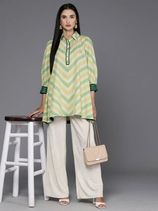 Ahalyaa Women's Traditional wear Tunic - Off White - Distacart