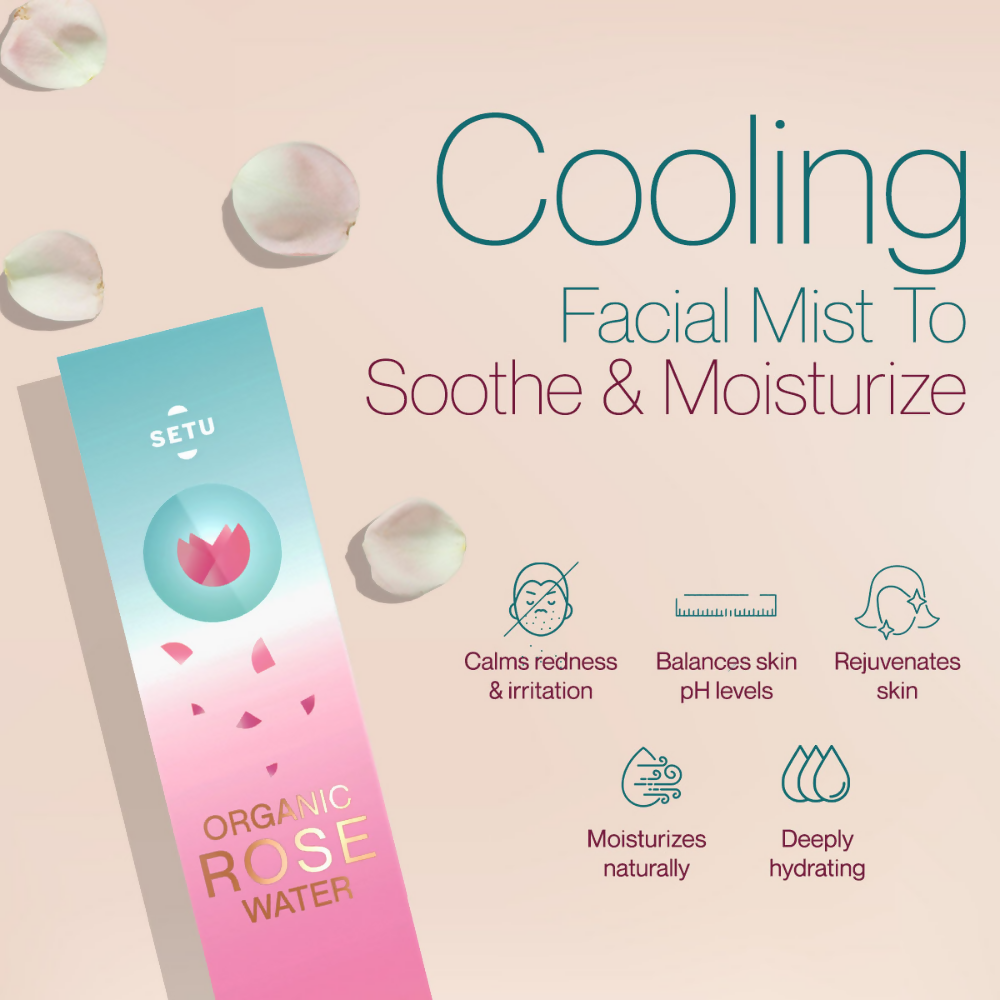 Setu Organic Rose Water Spray - Distacart
