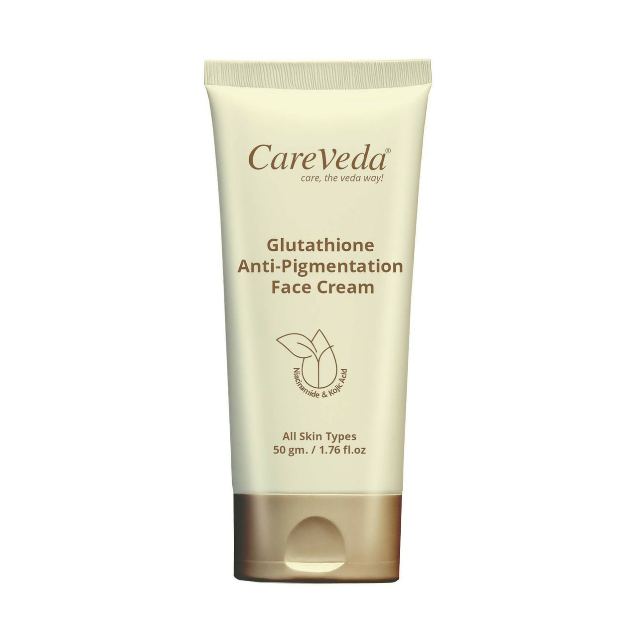 CareVeda Glutathione Anti-Pigmentation Face Cream Enriched with Kojic Acid & Niacinamide - Dista