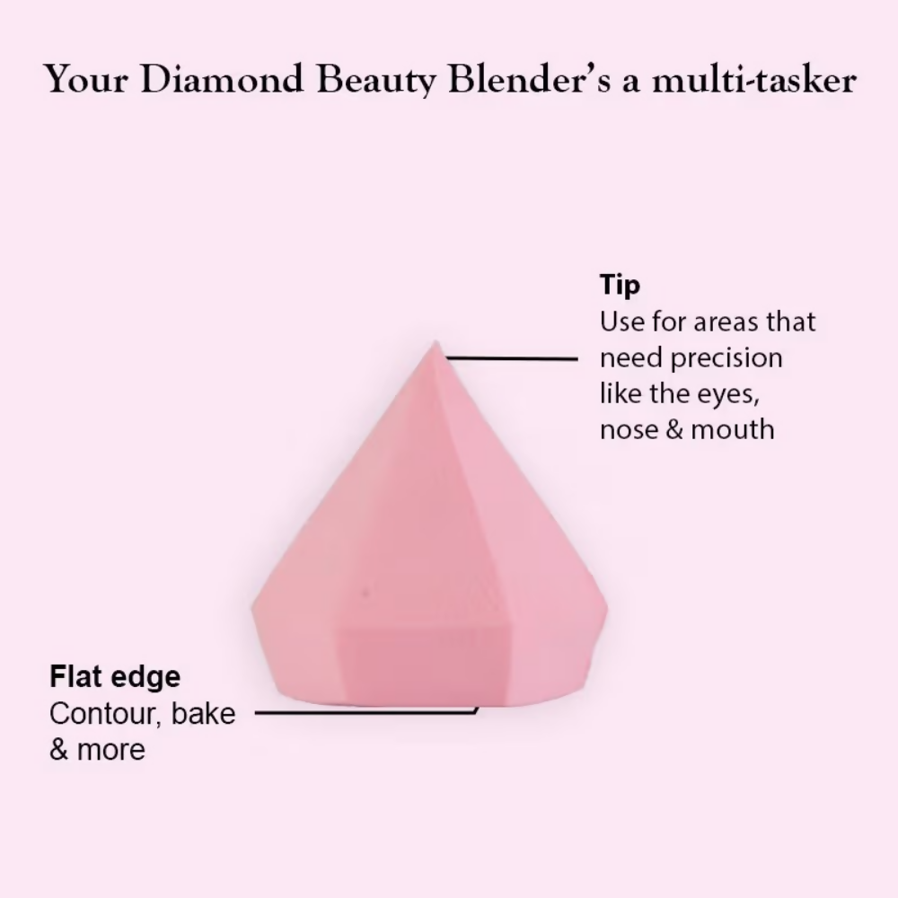 Bronson Professional Pink Diamond Beauty Blender Makeup Sponge - Dista