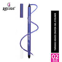 Thumbnail for Recode Turning Heads Crayon Gel Eyeliner Cum Kajal Pencil - Blue Sapphire