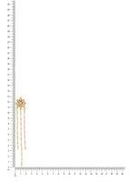 Thumbnail for Ruby Raang Gold Long Kundan & Pearl Dangler Earrings