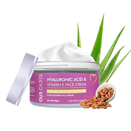 Our Cares Face Cream with Hyaluronic Acid & Vitamin E - Distacart