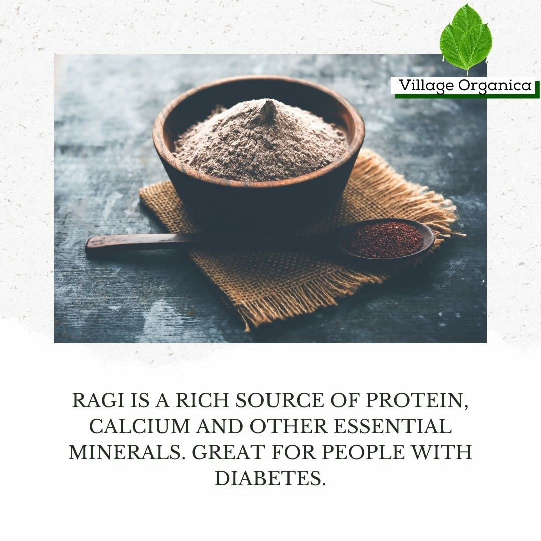 Village-Organica Ragi Flour Millet Flour - Dista
