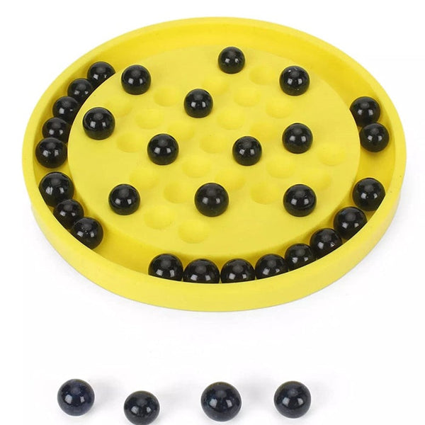 TOYZTREND Mind Challenging and Brain Development Brainvita Mini for Kids with 33 Glass Marbles