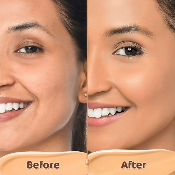 Mamaearth Hydra-Glow Full Coverage Foundation With Vitamin C & Turmeric - Beige Glow - Distacart
