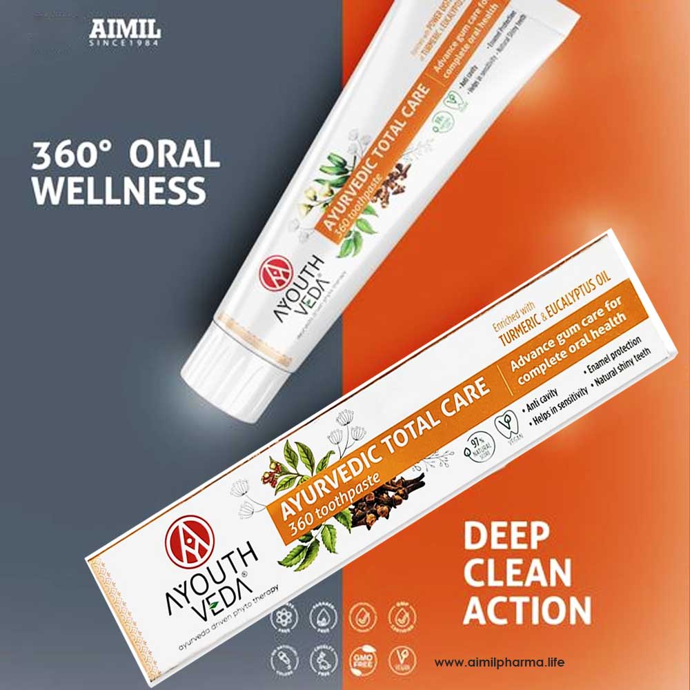 Ayouthveda Total Care 360 Toothpaste - Distacart