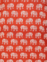 Thumbnail for Aramya Straight Soft Cotton Animal Print Women's Kurta - Red - Distacart