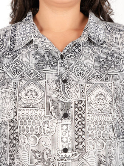 Aramya High Low Soft Cotton Patchwork Print Women's Kurta - Black - Distacart