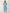 Aramya A-line Kantha Cotton Ikat Print Women's Kurta Set - Blue - Distacart