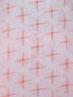 Thumbnail for Aramya Straight Soft Cotton Geometric Print Women's Kurta Set - Orange - Distacart