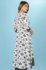 Thumbnail for Aramya Anarkali Soft Cotton Butti Print Women's Kurta - White - Distacart