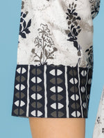 Thumbnail for Aramya Anarkali Soft Cotton Butti Print Women's Kurta - White - Distacart