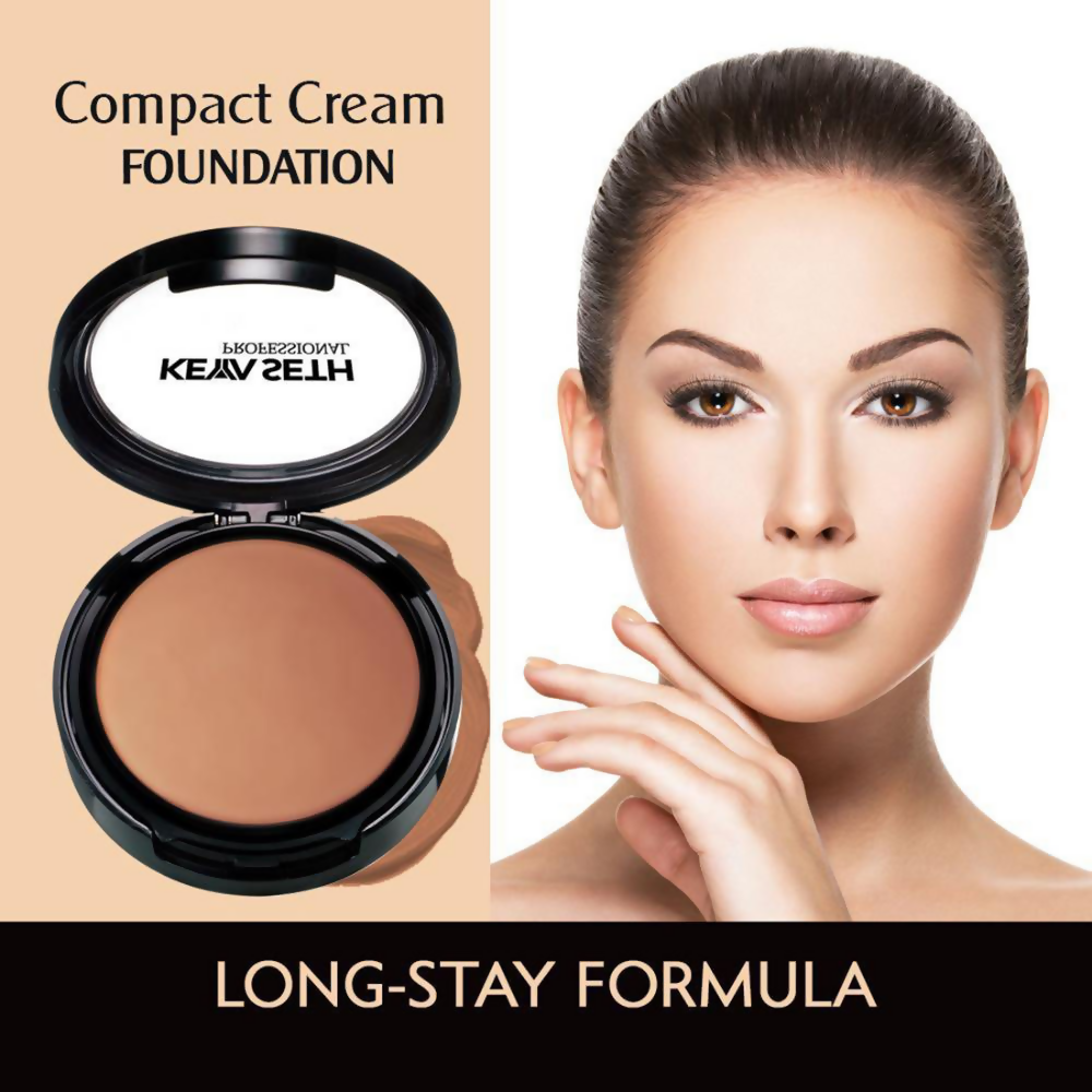 Keya Seth Aromatherapy Professional Compact Cream Foundation - Shade 7 - Distacart