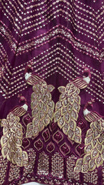 Thumbnail for Jyoti Fashion Women's Purple Bridal Net Fancy Foil & Sequins with Multi Thread Embroidered Wedding Lehenga Choli - Distacart